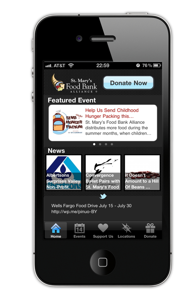 St. Mary's Food Bank iPhone App