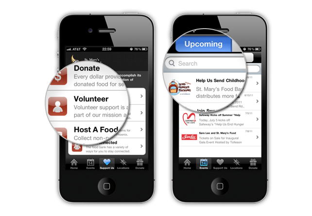 St. Mary's Food Bank iPhone App